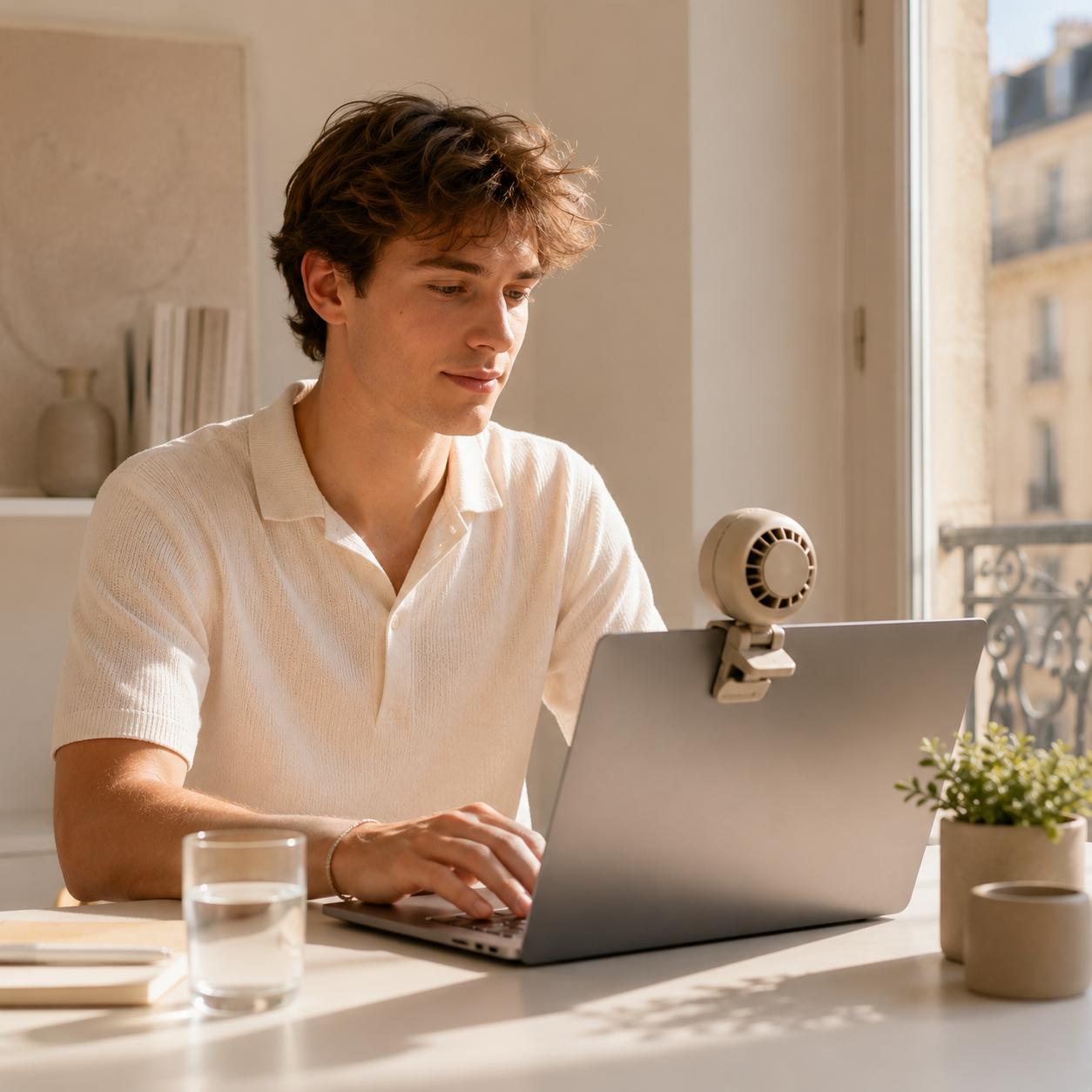 Ventora Mini — Ventilateur clip portable & Rafraîchissant