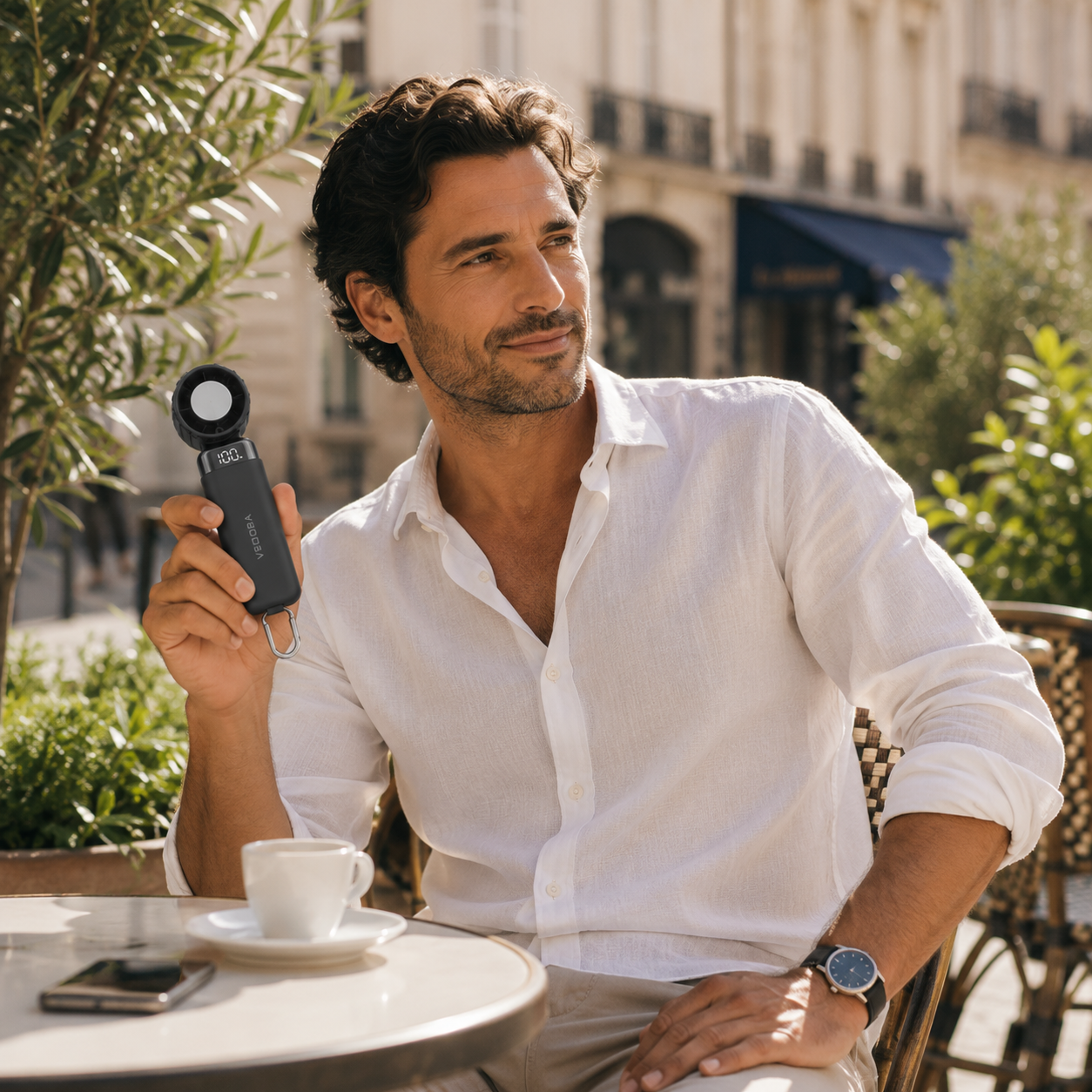 Ventora Flow — Ventilateur rafraîchissant portable & Batterie externe