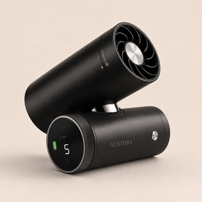 Ventora Pulse — Ventilateur 3-en-1 Rafraîchissant, Brumisateur & Contact Froid